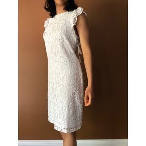 New Size 8 Maggy London White Floral Lace Dress